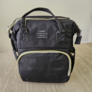 Land Diaper Bag Backpack Black
